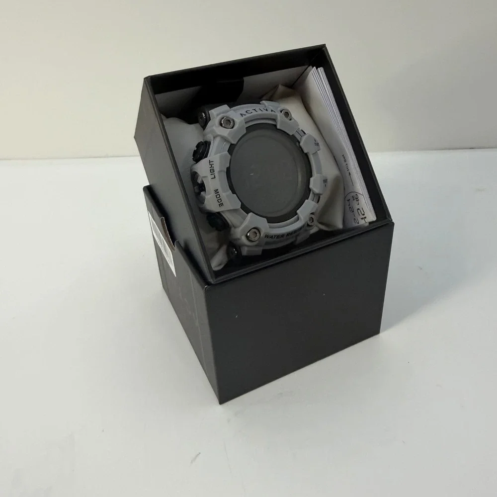 Activa by Invicta Mens Digital Sports Watch Grey Black Water Resist New in Box